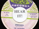 The Catalinas ROCKABILLY 45 (Back Beat 513 PROMO) Speechless /Flying Formation
