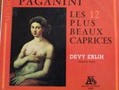 DEVY ERLIH PAGANINI LES DOUZES PLUS BEAUX CAPRICES VIOLIN SOLO ADES 13.025