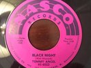 Halloween Rockabilly Two Sider 45 Tommy Angel-Black Night HEAR IT