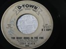 Cody Black Too Many Irons In The Fire/Would You Let Me Know D-Town 1066 (VG) 45