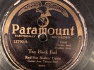 Paramount 12703 Red Hot Shakin' Davis TOO BLACK BAD/Red Hot 78 rpm V+/V BLUES