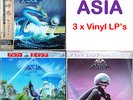 3xLP “NM Wax” Asia Self Titled Alpha Astra Japan 1st 3 Albums S/T Wetton Howe