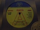 ELTON JOHN - THE BITCH IS BACK / COLD HIGHWAY - DEMO - PROMO 45 RPM