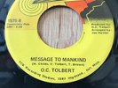 O.C. TOLBERT soul funk 45 Message To Mankind / Goodness   New Day