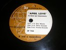 RARE PAT BOONE April Love Radio Spot Announcements LP ONE SIDED VINYL
