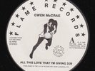 GWEN McCRAE All This Love That I'm Giving / 90% Of Me Is You MODERN SOUL 45 funk