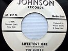 THE SHELLS orig. JOHNSON doowop 45 SWEETEST ONE b/w BABY WALK ON IN C2678