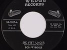 BOB FRYFOGLE: Six Feet Under WEDGE Primitive Rockabilly 45 Very Rare HEAR
