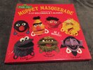 RARE Sesame Street Muppet Masquerade 3 Vinyl LP Record box set with 7 masks