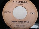 FIVE CHANCES Need Your Love/Land of Love 45 CORINA Doo Wop Soul RARE Tested VG-
