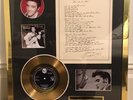 ELVIS PRESLEY BLUE SUEDE SHOES GOLD DISC 7