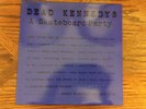 Dead Kennedys A Skateboard Party 1983 Starving Missile #ST102 Live 9/13/82