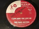 THE PARIS SISTERS:I Love How You Love Me.RARE Aussie/OZ 7