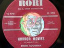 HEAR Dickie Goodman 45 Horror Movies/Whoa rockabilly garage halloween popcorn