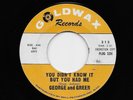 George Jackson And & Dan Greer - You Didn't Know It But You Had Me / Good Times