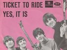 THE BEATLES 'TICKET TO RIDE' DENMARK PS 45