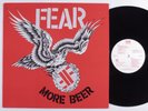 FEAR More Beer RESTLESS LP NM with lyric sheet insert