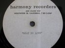 Unknown Vintage Soul Test Pressing Acetate Harmony Recorders Hollywood