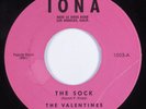 Teen Girl Group 45 VALENTINES The Sock IONA VG++/VG+ HEAR