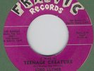 I Was A Teenage Creature LORD LUTHER 1958 45 Halloween R&B Rocker wild screams