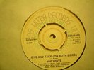UK ULTRA PFU 1002-JOE WHITE-GIVE AND TAKE/ROOTS DUB-NR EX