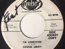 Cousin Leroy 45 RARE I'm Lonesome