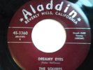 The Squires Doo Wop 45 Dreamy Eyes b/w Dangling With My Heart