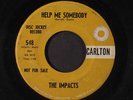IMPACTS: Darling Now You're Mine / Help Me Somebody 45 (dj, sticker ol)