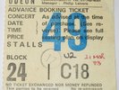 U2 - Live, Concert Ticket Stub, Hammersmith Odeon, London UK 21-03-1983 WAR TOUR