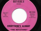 THE NOTATIONS 45RPM '66 BEVERLY EVERYTHING'S ALRIGHT/MISERLOU TEXAS GARAGE VG