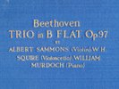 175g2.  Sammons/Squire/Murdoch - Trio in B Flat (Beethoven, Op.97) - Col. 52 (5)