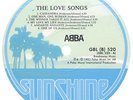 ABBA SOUTH AFRICAN VINYL LP RELEASE 'THE LOVE SONGS'