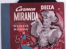 Jazz 3x78 CARMEN MIRANDA Week-End In Havana DECCA