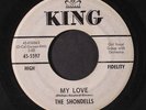 SHONDELLS: My Love / Don't Cry My Soldier Boy 45 (dj, plays great)