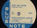 Jazz 78 THELONIOUS MONK Ask Me Now BLUE NOTE 1591 HEAR