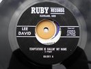 LEE DAVID temption is callin'my name ON RUBY records vg++us