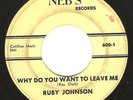 Northern Soul 45 RUBY JOHNSON 