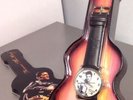 ELVIS PRESLEY WATCH THE KING ELVISLY YOURS PRESENTATION TIN BLACK STRAP BNIB EV2