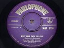 RUBY WRIGHT = What Have They Told You = NEAR MINT/EX = PARLOPHONE MSP 6150 = Sou