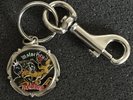 MOTORHEAD BOMBER VINTAGE METAL KEY RING KEY FOB - LEMMY 1980's