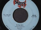 PATTI & PLAYBOYS: Tears / I Want To Be Loved 45 (very light scuffing only, play
