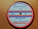 Armed Forces Radio Service Transcription Record 16