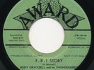 RUDY GRAYZELL & THUNDERBIRDS F-B-I Story AWARD Rare Oakland Rockabilly 45 Hear