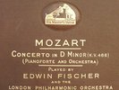 EDWIN FISCHER -PIANO-  Mozart: Concerto in D Minor KV 466 Fragment 3/4  78' A107