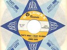 JAMES CARR  THATS WHAT I WANT TO KNOW /YOU GOT MY MIND MESSED UP US GOLDWAX DEMO