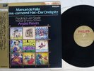 PREVIN FALLA THREE CORNERED HAT PHILIPS 30PC-29 Japan OBI Audiophile Vinyl LP