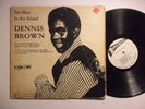 DENNIS BROWN No Man Is an Island STUDIO ONE Silk Screen LP Roots Reggae HEAR T55