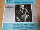 Emanuel Feuermann Beethoven, Schubert, Weber HQM LP