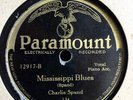 CHARLIE SPAND PARAMOUNT 12917 BLUES 78 RPM V/V- EDGE CHIP DNAP, REPAIRED CRACK