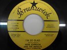 HERB JOHNSON & THE IMPACTS I'm So Glad PROMO 45 BRUNSWICK Northern Soul VG